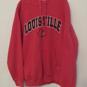 Louisville Cardinals Hoodie Men's Large Red